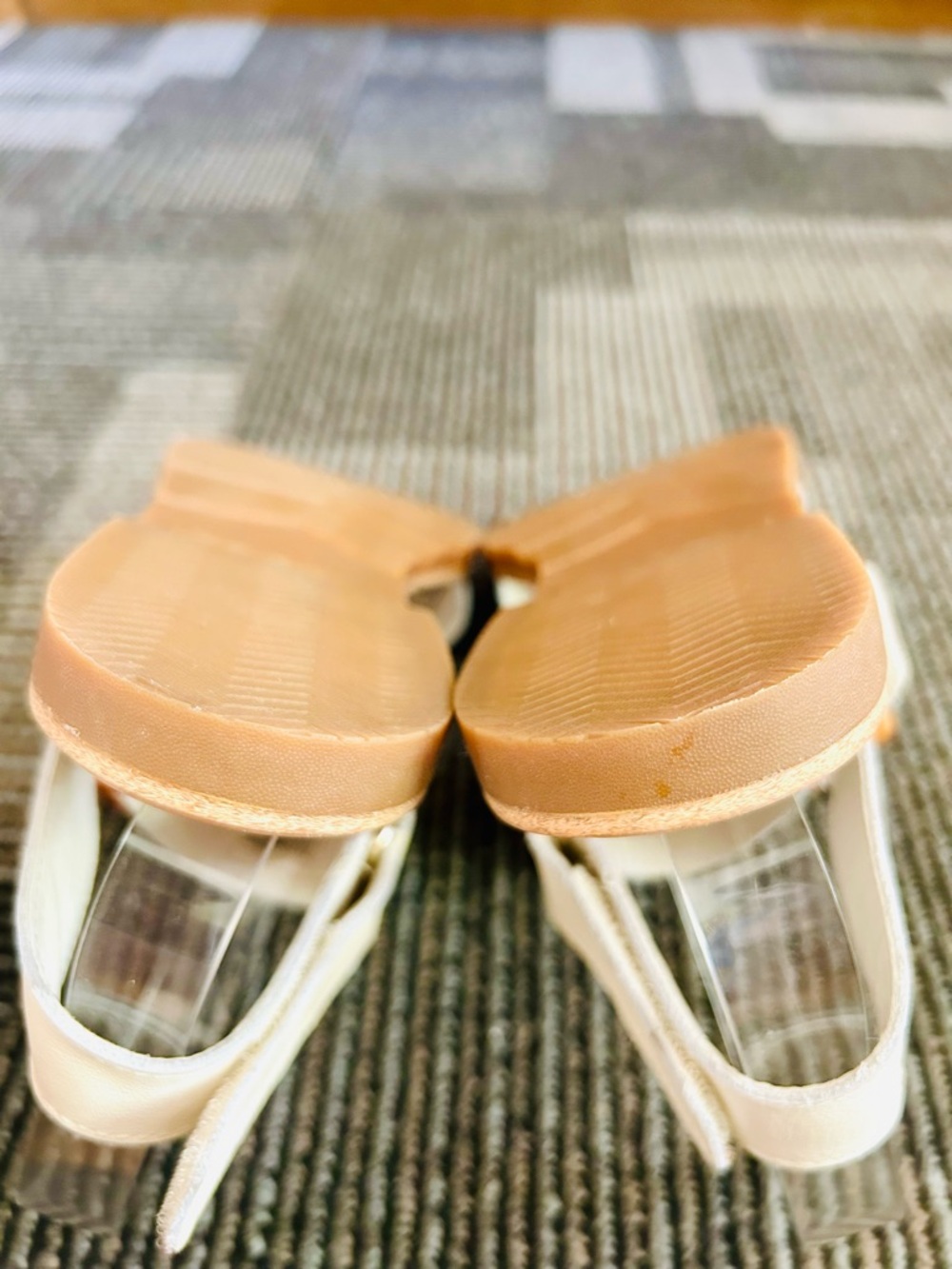 Sorel White Chalk Gum Ella III Slingback Flat Sandals, size 9 EU 40 - Picture 11 of 11